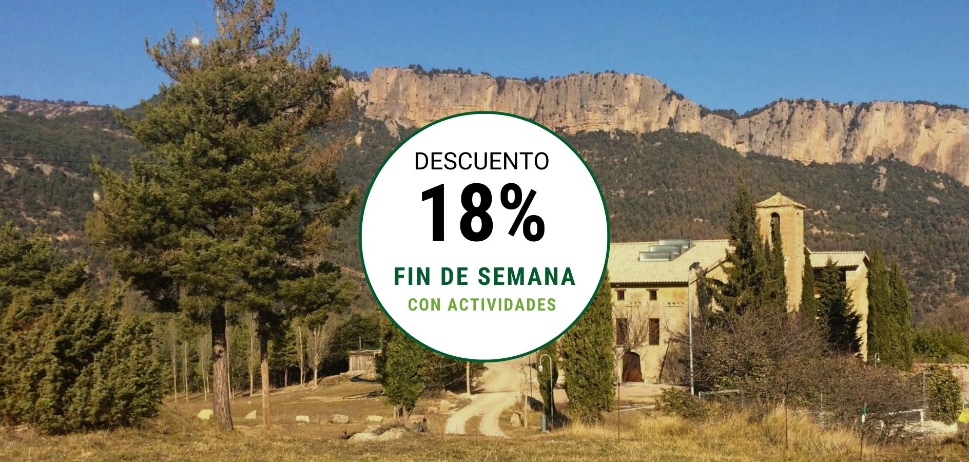 Promoción de fin de semana con actividades en La Rectoria de la Selva