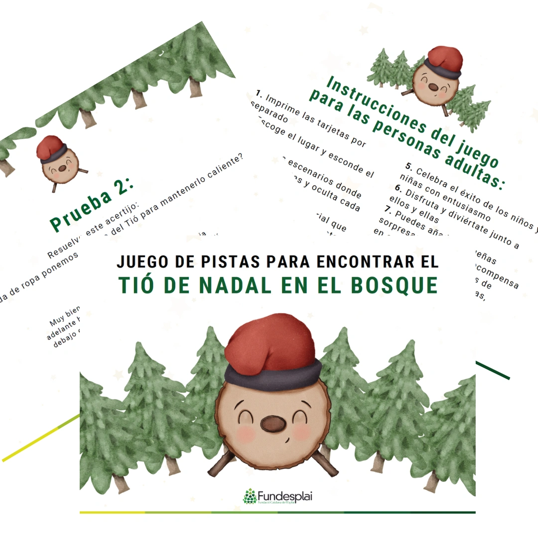 Previsualización juego pistas buscar el tió de Nadal Fundesplai