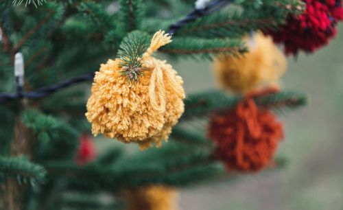 pompons Nadal decoracions Fundesplai