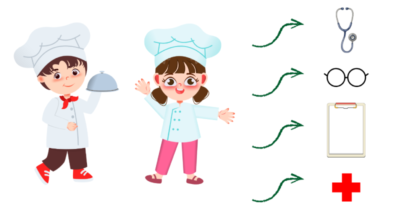 Transformación de un disfraz de chef en uno de doctor o doctora por carnaval