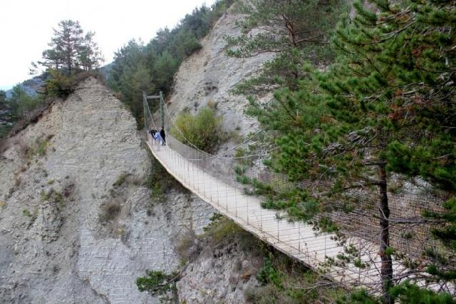 Pont penjant de la Via del Nicolau, imatge de l'Ajuntament de Guardiola de Berguedà